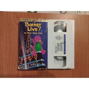 Barney Live in New York City VHS (1994) Classic Collection, Clean & Tested